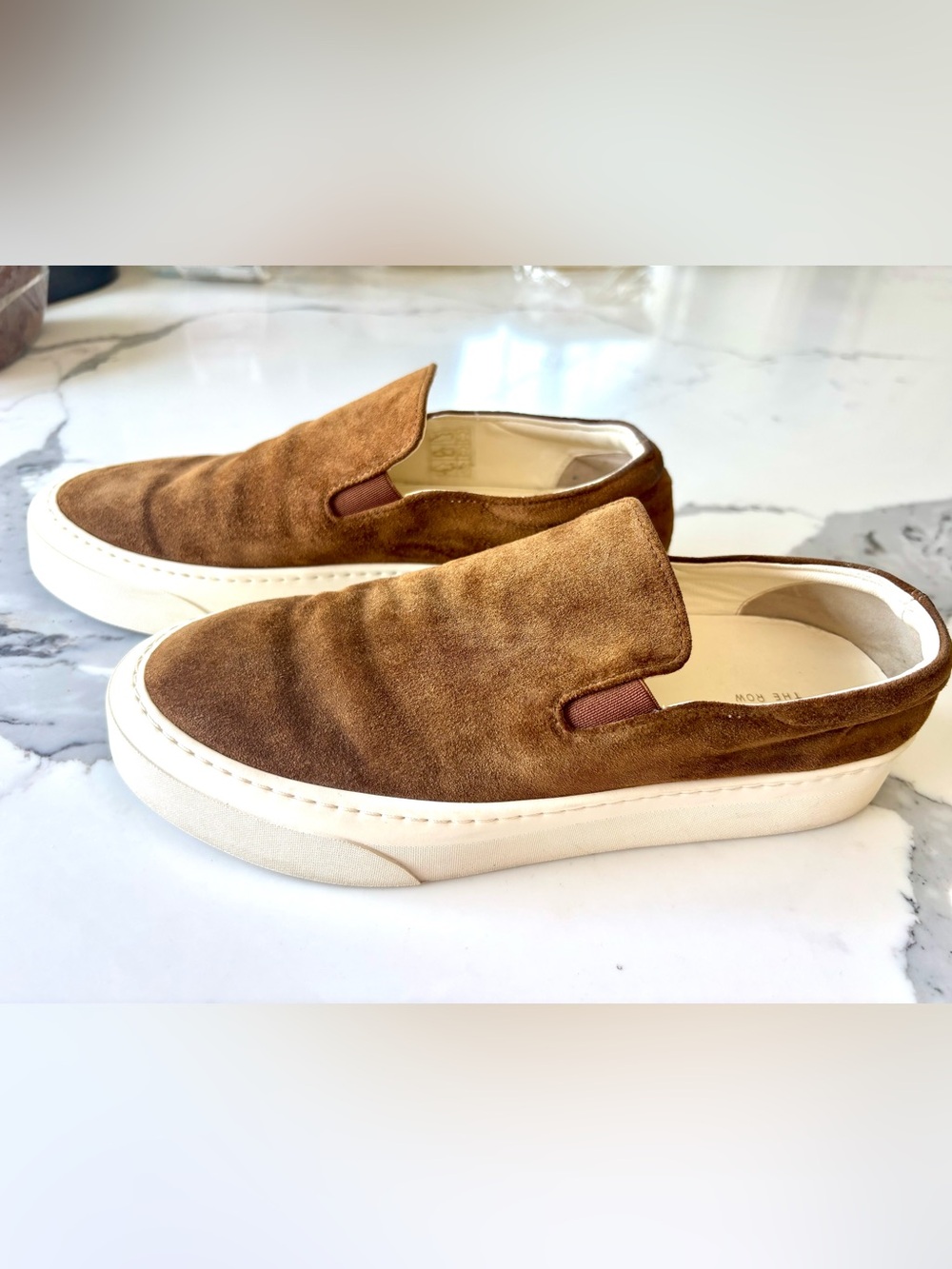 The Row Brown Suede Slip-On Sneakers / Mules EU 37